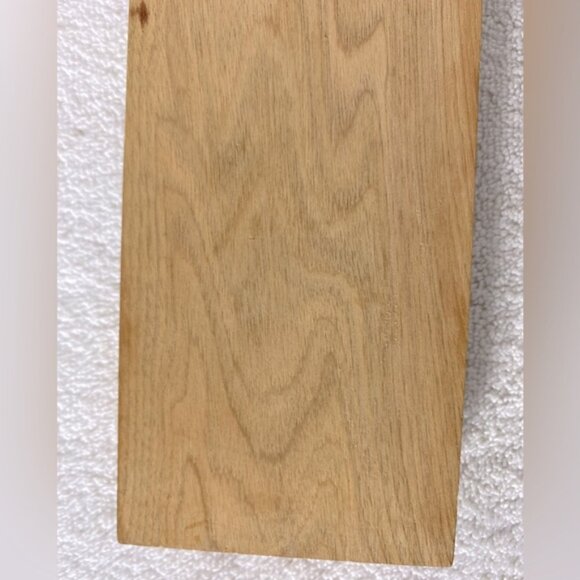 SOLD-Vintage Handmade Hand Carved Wood Notepad And Pen Holder - Picture 7 of 9